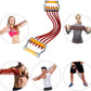 TOCO FREIDO Chest Expander | Arm Training, 5 Tubes Ajustable Arm Strength Trainer, Exercise Resistance Bands for Home Fitness Muscle Training Body Building
