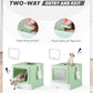 Enclosed Cat Litter Box, Large Litter Box for Big Cats, Covered Kitty Litter Boxes with Lid, Top Entry Cat Box Enclosure with Scoop, Odor Control, Easy to Clean(Green)