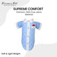 Parisian Pet Dog Shirt - Dog Nautical Costume - 100% Cotton Anchor Dog Clothes - Sleeved Doggie Shirt - Blue and White Dog Costumes for Small Dogs S