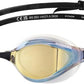 ARENA Unisex Python Racing Swim Goggles for Men and Women Anti-Fog No Leak Max Comfort Dual Strap, Mirror/Non-Mirror Lens