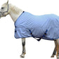 Horse Fly Sheet, Standard Neck Comfy Mesh Fly Sheet for Horses, Equine Summer Sheets UV-Protective Lightblue 75