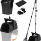 SCENEREAL Dog Pooper Scooper for Yard, Dog Poop Trash Can Outside Swivel Bin Rake Kit for Large Medium Small Dogs with 40 Waste Bags, Extra Long 45" Metal Handle, Portable Heavy Duty Outdoor Scooper