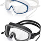 Adult Swimming Goggles,Leak-Proof,Anti-Fog Pool Glasses,Wide View Swim Goggles with Ear Plugs and Nose Clip