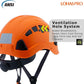 Hard Hats Construction Safety Helmet ANSI Z89.1 Approved OSHA Hardhat, LOHASPRO Vented Men Worker Orange Hard Hat with Chin Strap Tree Climbing Rescue Arborist Helmet (P4 Orange)