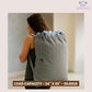 LFH Home Cotton Canvas Extra Large Laundry Bag with Handle, Heavy Duty Drawstring Closure Washable Laundry Bags, School Travel, Home, Hotel, College Dorm, Organizer Sack, Toys Clothes 24x36-Grey