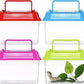 4pcs Portable Handheld Fish Tank Lightweight Aquarium for Turtle Goldfish and Hamster Transparent Container with Creative Design for Easy Feeding and Cleaning