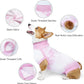 Breathable Dog Recovery Suit for Medium Large Dogs Onesie Tie Dye Pjs for Abdominal Wounds, Shedding, Prevent Licking S Pink2