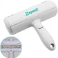 Pet Hair Removal Tool – Reusable Lint Roller for Dogs & Cats – Self-Cleaning Fur Remover Brush – Ergonomic Lint Roller for Carpet, Bedding, Couch, Car Seat & More (White)
