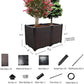 Raised Garden Bed Planter for Outdoor Plants Planter Box Elevated Garden Boxes Deepened Plant pots Perfect for Garden Patio Balcony Deck to Planting Flowers Vegetables Tomato and Herbs