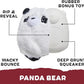 Barkbox Super Chewer Tough Dog Chew Toys for Aggressive Chewers, Plush 2 Toys in 1 (Panda - Large)