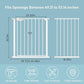 WAOWAO Triple Lock Baby Gate Extra Wide 49.21-53.14" Pressure Mounted Walk Through Swing Auto Close Safety White Metal Dog Pet Puppy for Stairs,Doorways,Kitchen