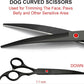 Professional Dog Grooming Scissors kit Black 5 in 1, Dog Shears for Grooming 6CR Premium Stainless Steel Grooming Scissors Kit for Dogs Cat Pet