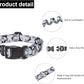 Mercano Adjustable Dog Collar - Special Design Patterns, Soft Nylon Comfortable Durable Pet Collar for Small Medium Large Dogs (XS, Dog Camouflage Grey)