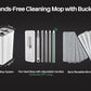 JOYMOOP Mop and Bucket Set with Wringer, Dust Mops for Floor Cleaning, Wall Cleaner with Long Handle,Wet and Dry Use - 8 Microfiber Mop Pads