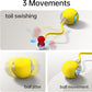 Interactive Cat Toys for Indoor Cats - Kitten Toy with Speedy Tail 2.0, Automatic Cat Toys for Bored Indoor Adult Cats, Motion-Activated, 2025 New Upgraded, USB Rechargeable (Yellow)