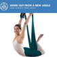 Aerial Silk Yoga Hammock & Swing for Home, Inversion Exercises, Starter Kit for All Levels - Durable with Extension Straps, Carabiners, and Pose Guide