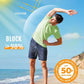 Boladeci Men's Swim Shirt Short Sleeve UPF 50+ Sun Protection SPF UV Moisture Wicking Lightweight Quick Dry Rash Guard