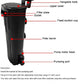 LONDAFISH Ultra-Low Water Level Turtle Filter - 600L/H Submersible Aquarium Filter w/Waterfall Oxygenation, Quiet Operation for 10-40 Gallon Tanks