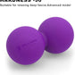 5BILLION FITNESS Peanut Massage Ball,Double Lacrosse Ball and Mobility Massage Ball for Physical Therapy - Deep Tissue Massage Tool for Myofascial Release, Muscle Relaxer, Acupoint Massage (Purple)