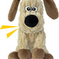 Squeaky Stuffed Dog Toys, Chew Toy for Large Medium Small Breeds, Plush Dog Toys to Keep Them Busy, Puppy Teething Dog Toy, Crinkle Dog Toy (Khaki Dog)