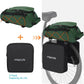 MOSISO Bike Rack Bag with 2 Removable Panniers, Waterproof Bike Trunk Cooler Storage Handbag Insulated Bicycle Rear Seat Pouch, Bicycle Storage Saddle Shoulder Bag Cycling Luggage Pouch, Peacock Green