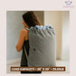 LFH Home Cotton Canvas Extra Large Laundry Bag with Handle, Heavy Duty Drawstring Closure Washable Laundry Bags, School Travel, Home, Hotel, College Dorm, Organizer Sack, Toys Clothes 28x36-Grey