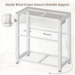 40-49 Gallon Fish Tank Stand with Two Storage Drawers, Heavy Duty Aquarium Stand with Waterproof Mat, Sturdy Metal Frame, 800 LBS Capacity Storage Cabinet, White