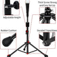 FDLS Baseball Batting tee for Adults and Youth Teens, Portable Tripod Stand Base Tee Easy Adjustable Height 27 to 46 inches for Hitting Training Practice, with Carrying Bag
