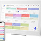 15.6-inch Wall Digital Calendar,2025 Smart WiFi Calendar & Chore Chart,Full HD Touchscreen Interactive Display for Family Schedules-Wall/Desk Mountable Planner,Meeting Reminders & Deadline Tracking
