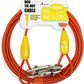 Petest 25ft Tie-Out Cable with Crimp Cover for Large Dogs Up to 90 Pounds
