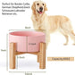 Petygooing Pink Elevated/Raised Ceramic Dog Bowl for Medium and Large Breeds, Dog Food Water Dish with Stand,Pet Feeding Bowl with Anti Slip Rubber Large Dogs(1800ml 7.6 Cups)