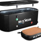 MAXME100® Cold Plunge Tub, Ice Bath Tub, XXXL Cold Plunge With Non-Slip Step, Upgraded HSBMF Material, Dual- Action Pump, Water Chiller Compatible, Portable, Inflatable, Outdoor, Indoor, Athletes