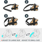 Bolux Dog Harness, No-Pull Reflective Dog Vest, Breathable Adjustable Pet Harness with Handle for Outdoor Walking - No More Pulling, Tugging or Choking (Army Yellow, S)