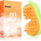 Rechargeable 3in1 Self-Cleaning Steam Grooming Brush for Cat and Dog Shedding - 2 Gears for Long/Short Hair - Green