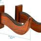 TESLYAR Surfboard Wall Mount – Wooden Surfboard Rack for Wall Storage – Solid Wood Hooks for Surfboard, Snowboard, Paddle Board & Wakeboard – Wave Style