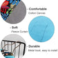 RIOUSSI Guinea Pig Hideout Hideaway Corner Fleece Toys Cage Accessories with Reversible Sides, Black Leaves
