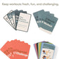 Bodyweight Transformation Journal and Elevate Exercise Cards. Complete Fitness System with Effective Bodyweight Exercises in a Card Deck. No Equipment Needed. #1 At home Fitness Journal/Fitness Planner for Women & Men.