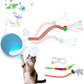 New Upgraded Cat Ball Toy - Speedy Tail 2.0 Cat Toy, Interactive Cat Toy Ball, Stimulating Toys and Juguetes para Gatos, Cat Toys for Bored Indoor（Sound Switchable） (Blue)
