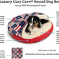 Snoozer Luxury Cozy Cave Dog Bed - Indoor Dog Bed with Cover Cave, Covered Calming Burrow for Small & Medium Sized Pets with Blanket Attached, Enclosed, Washable - Large, Barkely Black Diamond