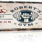 Tailored Canvases Personalized Gym Sign Wall Art Decor - Motivational Canvas for Home Gym, Workout Room, Garage, Fitness Center - Workout Inspirational Posters - One Hand with Dumbbell on Rustic, 36x12in