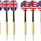 Dart Board, Dart Game Set with 6 Metal Darts and Double-Sided Flocking Dartboard (18 Inches)