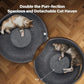 Pawise Peekaboo Cat Cave Donut Tunnel Bed, Cat Tunnel Bed,Bonus Separate Pom-Pom Bell Toy (Not Attached to Cave),Convertible Felt Cats Cave for Indoor Catty(X-Large)