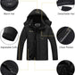 Men's Ski Jacket Warm Winter Snow Coat Waterproof Mountain Windbreaker Snowboarding Jacket Hooded for Hiking Traval