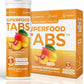 skinnytabs Anti-Bloat Cleanse Drink with 15 Superfoods | Supports Digestion, Energy & Cravings | Vegan, Non-GMO | 30 Effervescent Tabs – Peach Mango Flavor
