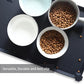 Hoki Found L Silicone Non Slip Pet Dog Cat Bowl Mats - Placemat, Waterproof Food Mats for Carpet - Black