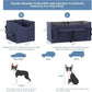 A 4 Pet Dog Car Seat for Medium/Large Dog or 2 Small Dogs, Booster Car Seat with Storage Bags and 2 Seat Belts, Pet Seat for Dogs Under 55 lbs