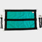 Majestic Ally 1200D 29"x19" Horse Stall Guard with Adjustable Straps and Hardware (Turquoise Black)