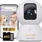 3K Pet/Dog Camera Indoor w/Phone App, No Monthly Fee 64GB Local Storage & AI Tracking Face ID, 2.4/5GHz WiFi Cameras for Home Security Baby Monitor, Pan/Tilt, 2-Way Talk