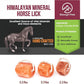 Himalayan Mineral Salt Block on Rope Pack of 4 (3lbs each) – 100% Organic Pink Salt Lick for Horses and Livestock. Deer Attractant with No Harmful Elements.
