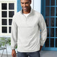 Aulemen Men's Casual Quarter Zip Pullover-Athletic Windbreaker Lightweight Jackets Hiking Golf for Men Mock Neck with Pockets